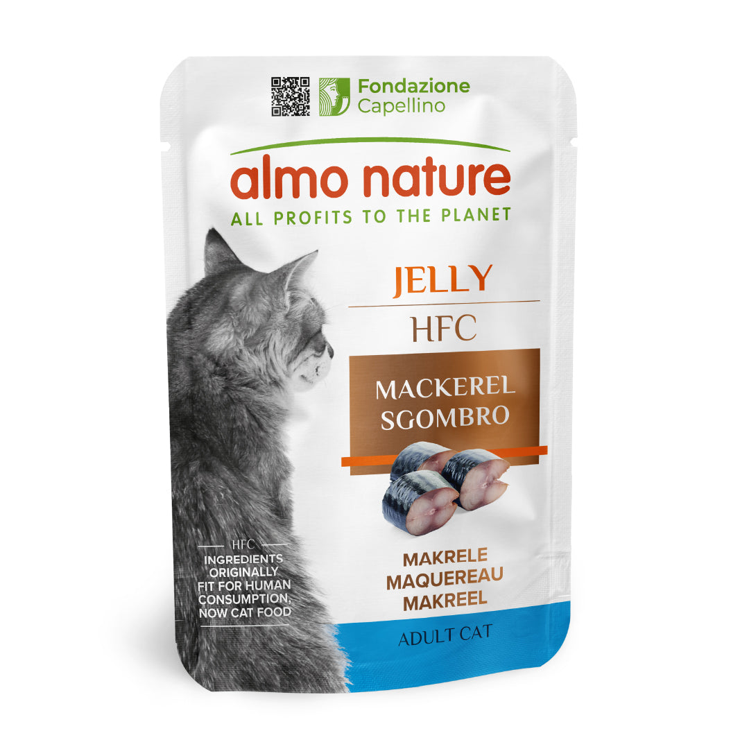 Alimento complementare Almo Nature HFC Jelly 55 g sgombro per gatti adulti Alimento complementare Almo Nature HFC Jelly 55 g sgombro per gatti adulti